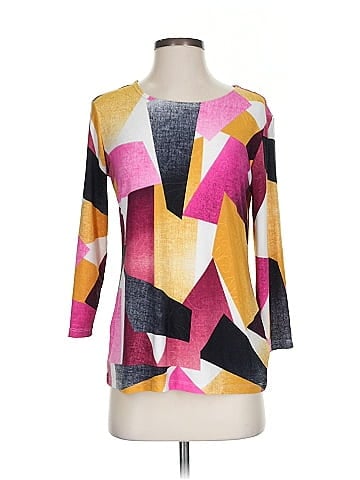 JM Collection 3/4 Sleeve Top (view 1)