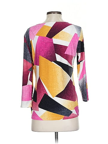 JM Collection 3/4 Sleeve Top (view 2)