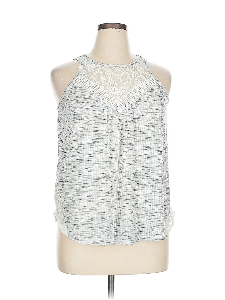Pre-owned No Boundaries Sleeveless Blouse In Silver