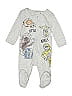 Star Wars Graphic Gray Long Sleeve Onesie Size 0-3 mo - photo 1
