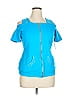 Tango Mango Blue Short Sleeve Top Size XL - photo 1