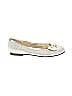 Nina 100% Leather Silver Gold Flats Size 5 - photo 1