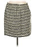 Mossimo Stripes Gray Casual Skirt Size 10 - photo 1