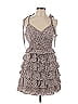 Majorelle 100% Lyocell Animal Print Brown Cocktail Dress Size L - photo 1