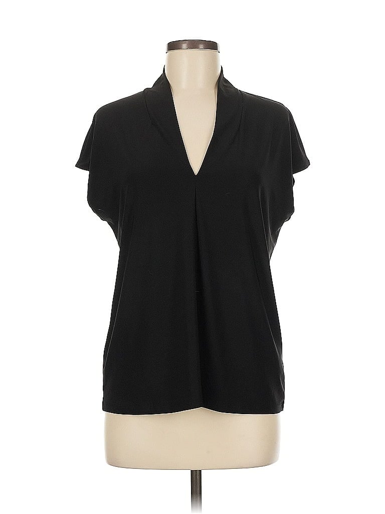 Pre-owned Buffalo By David Bitton Short Sleeve Blouse In Black