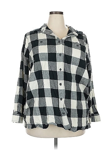 Duluth Trading Co. 3/4 Sleeve Button-Down Shirt (view 1)