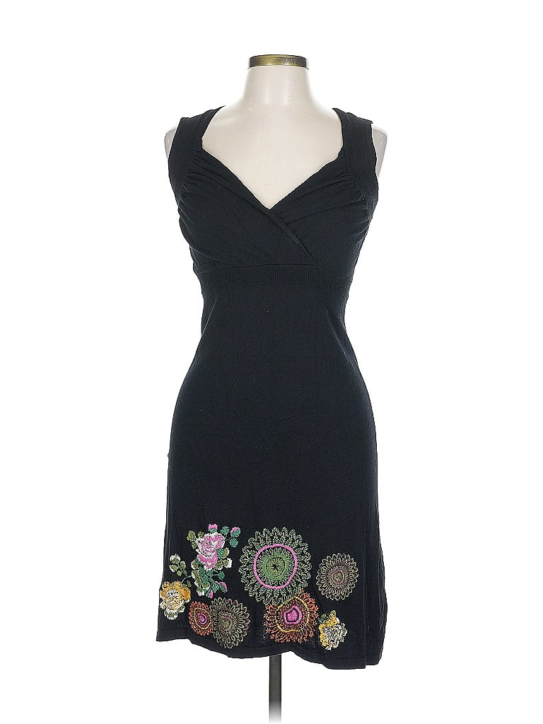 Desigual Paisley Black Cocktail Dress Size L - photo 1