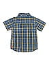 Wrangler Jeans Co Plaid Blue Short Sleeve Button-Down Shirt Size 4 - photo 2