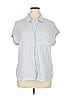 Cosmic Blue Love 100% Rayon Blue Short Sleeve Button-Down Shirt Size XL - photo 1