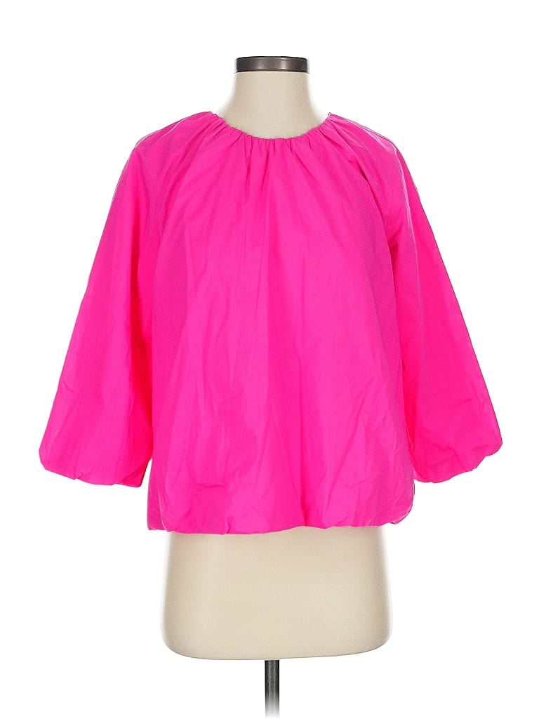 Frances Valentine 100% Cotton Pink 3/4 Sleeve Blouse Size S - photo 1