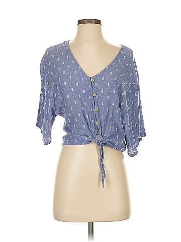 Blue Rain 3/4 Sleeve Blouse (view 1)
