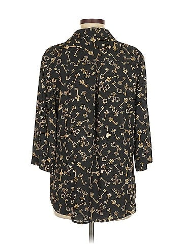 Soho JEANS NEW YORK & COMPANY 3/4 Sleeve Blouse (view 2)