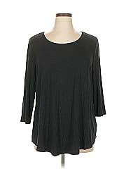 Jm Collection 3/4 Sleeve T Shirt