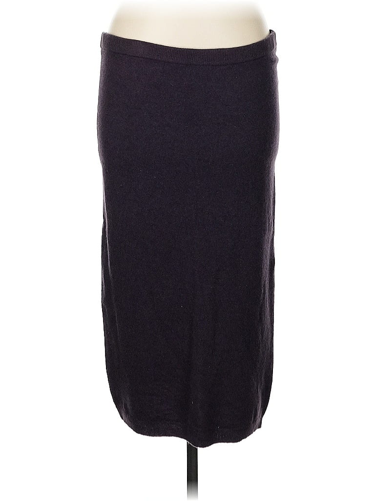 Pre-owned Assorted Brands Wool Skirt In Black