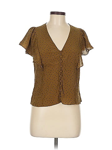 Madewell Short Sleeve Silk Top (view 1)