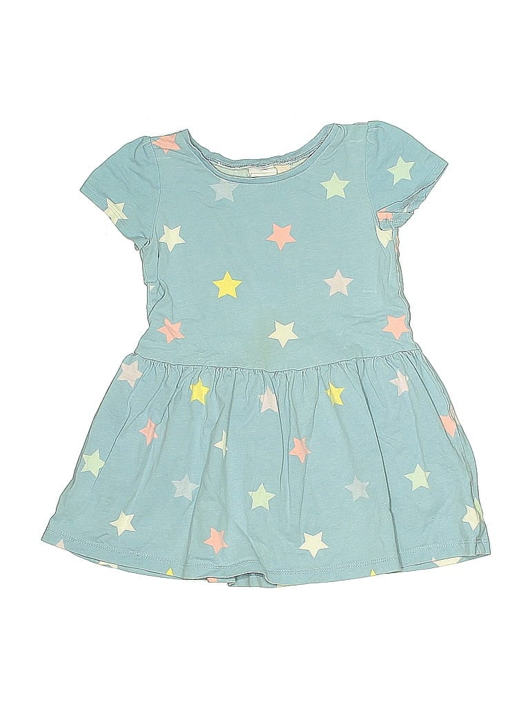 Baby Gap 100% Cotton Stars Teal Dress Size 2T - photo 1