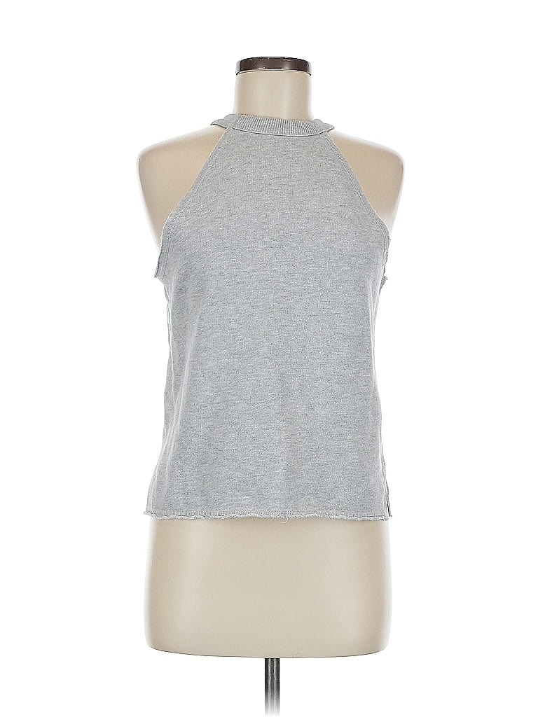 UNBRANDED Pre-owned Tank Top Silver Halter Neckline Tops