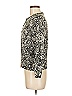 August Silk 100% Silk Paisley Silver Silk Cardigan Size M - photo 4