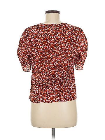Madewell Short Sleeve Silk Top (view 2)