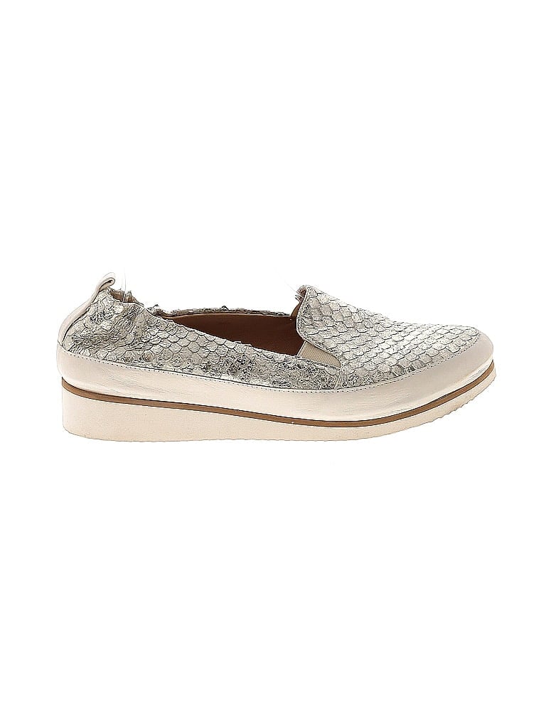 Ron White Metallic Silver Flats Size EU 38 1/2 - photo 1