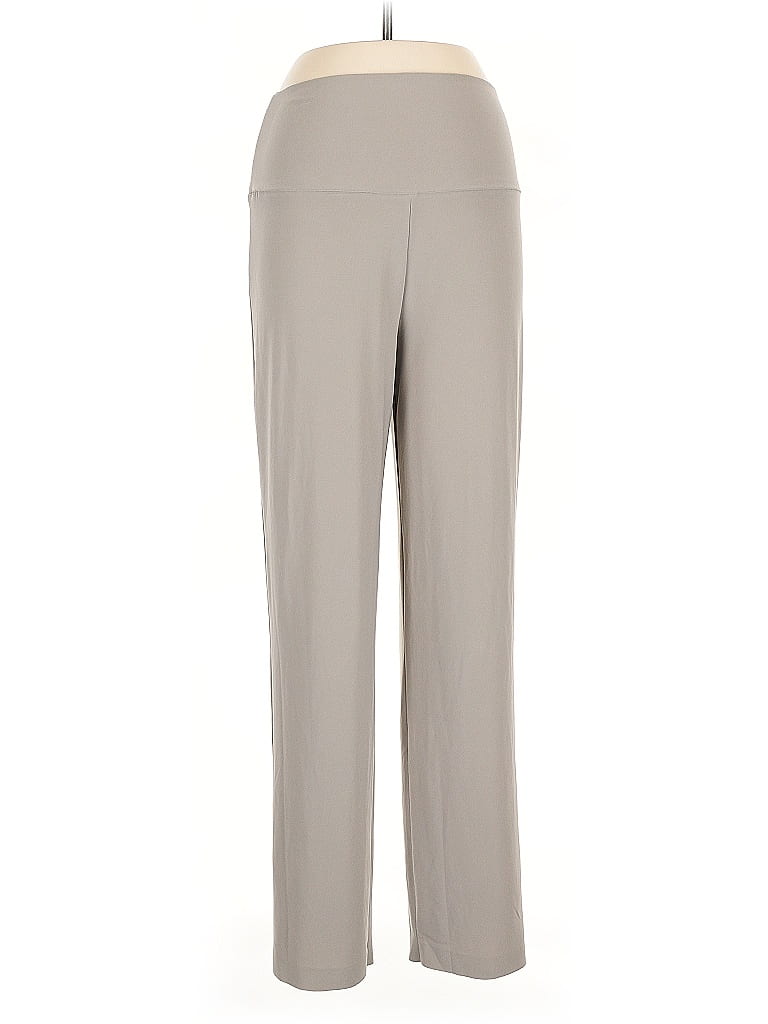 Norma Kamali Solid Gray Active Pants Size L - photo 1