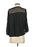 DKNY Jeans 100% Polyester Black 3/4 Sleeve Blouse Size S - photo 2