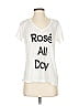 Wildfox White Short Sleeve T-Shirt Size S - photo 1