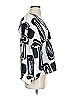 Frances Valentine 100% Cotton Silver 3/4 Sleeve Blouse Size S - photo 3