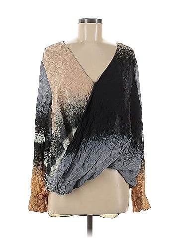 Derek Lam 10 Crosby Long Sleeve Silk Top (view 1)