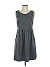 Daisy Fuentes Solid Gray Casual Dress Size M - photo 1