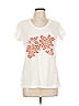 UT for Uniqlo 100% Cotton Floral Ivory Short Sleeve T-Shirt Size L - photo 1