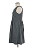 Daisy Fuentes Solid Gray Casual Dress Size M - photo 4