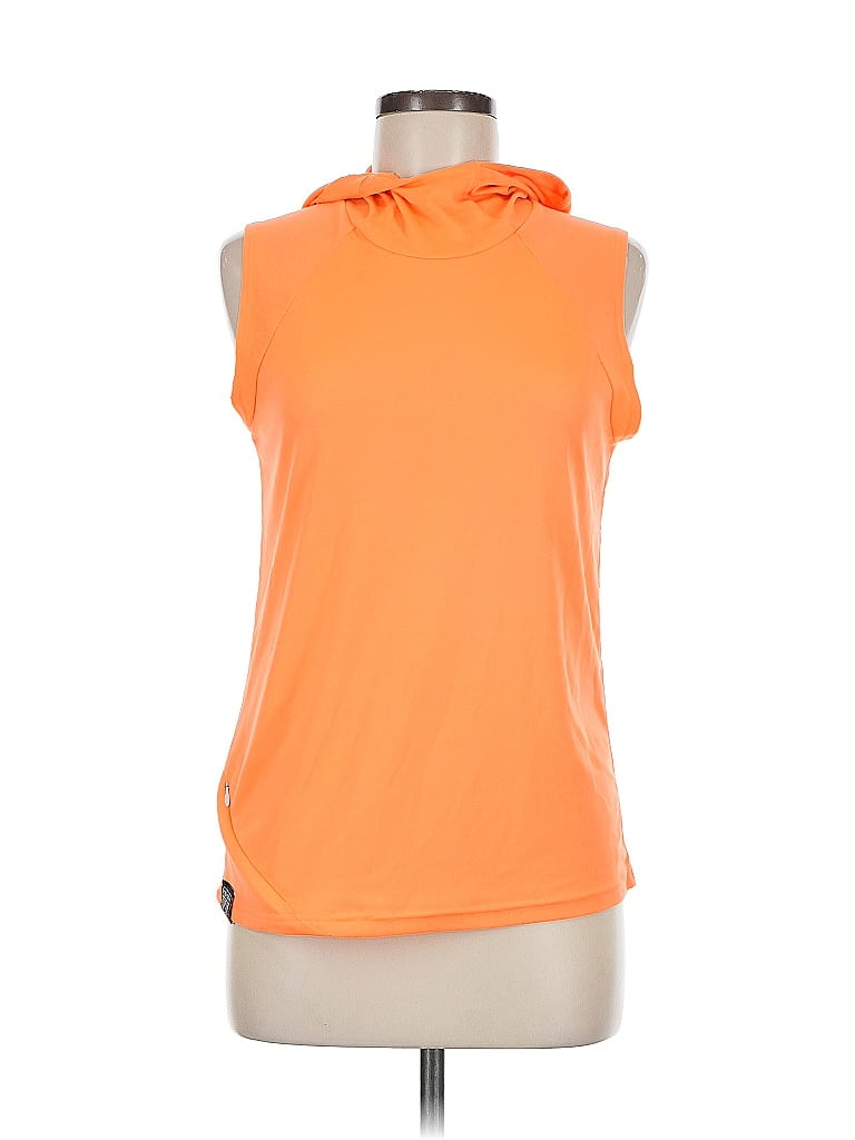 Oiselle 100% Polyester Orange Sleeveless T-Shirt Size 8 - photo 1