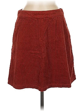 Understated Leather Brown Leather Skirt Size XS