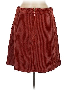Understated Leather Brown Leather Skirt Size XS