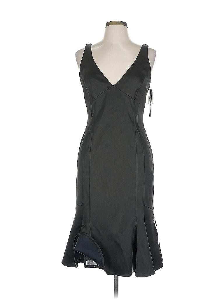 David Meister Gray Black Cocktail Dress Size 12 - photo 1