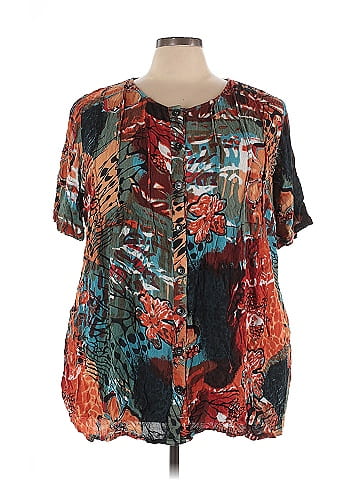 Roaman's Short Sleeve Blouse (view 1)