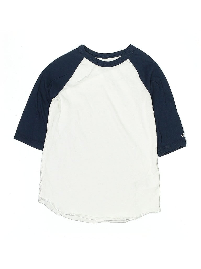 Click to view more detailed imagery on our partner's website Pre-owned Adidas Originals Kids' 3/4 Sleeve T-shirt In White