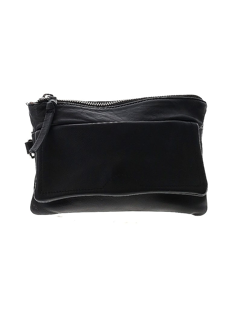 Pre-owned Day & Mood Leather Wristlet In Black