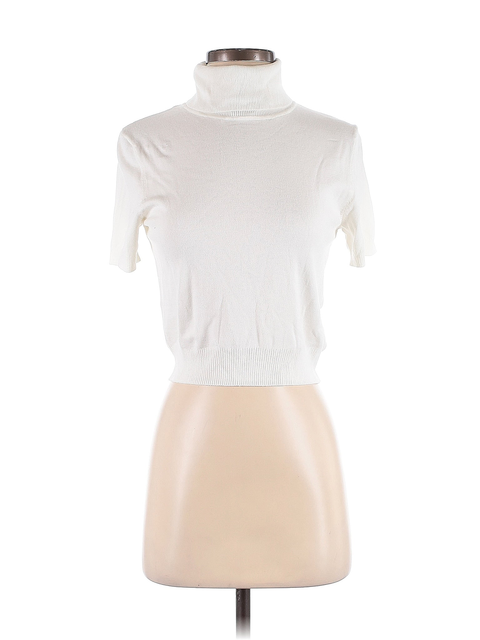 Divided by H&amp;M White Turtleneck Sweater Size S