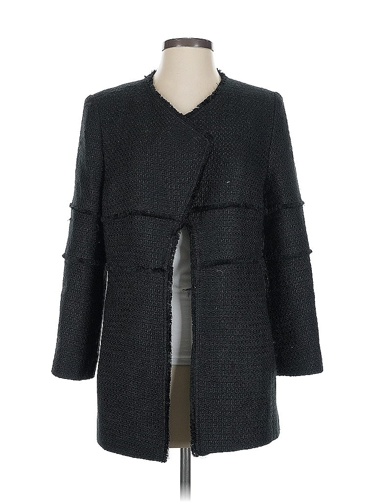 Pre-owned Ann Taylor Loft Coat In Gray