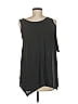 Aqua 100% Polyester Black Sleeveless T-Shirt Size XS - photo 2