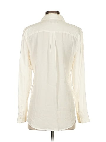 Equipment Long Sleeve Silk Top (view 2)