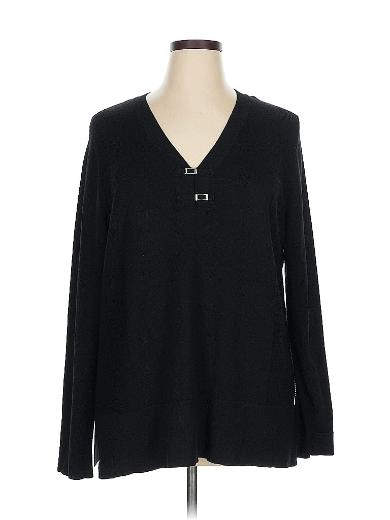 Pre-owned Lety & Me Pullover Sweater In Black