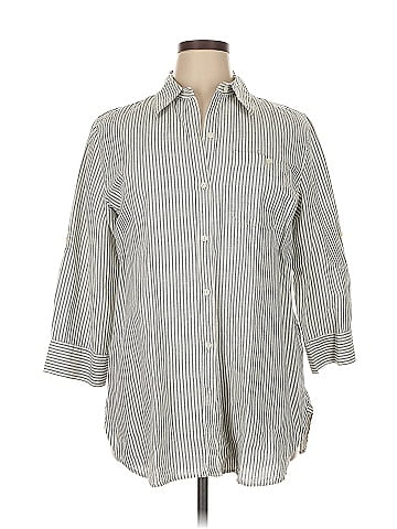 Lauren Jeans Co. 3/4 Sleeve Button-Down Shirt (view 1)