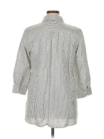 Lauren Jeans Co. 3/4 Sleeve Button-Down Shirt (view 2)