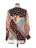Johnny Was 100% Rayon Brown Long Sleeve Blouse Size XL - photo 2
