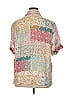 Johnny Was 100% Ramie Color Block Pink Short Sleeve Blouse Size XL - photo 2