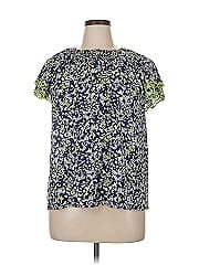 Tanya Taylor Short Sleeve Silk Top
