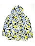 Burton 100% Nylon Print Yellow Blue Raincoat Size 16 - 14 - photo 1